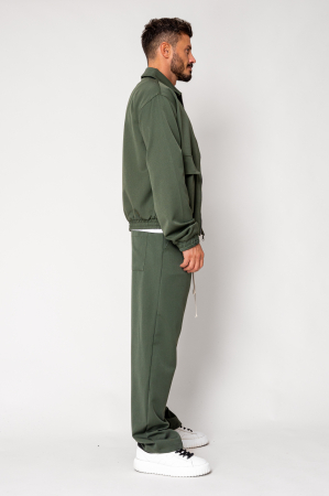 Set Dario Jacket zipper with pocket and long pants Kaki [2]