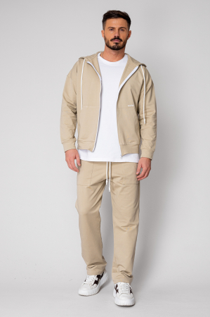 Set Loren din bumbac Jacheta si pantalon Dusty Grey [1]