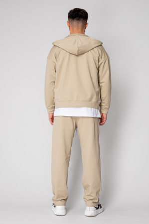 Set Loren din bumbac Jacheta si pantalon Dusty Grey [3]