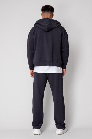 Set Loren din bumbac Jacheta si pantalon Grey Anthracite [3]