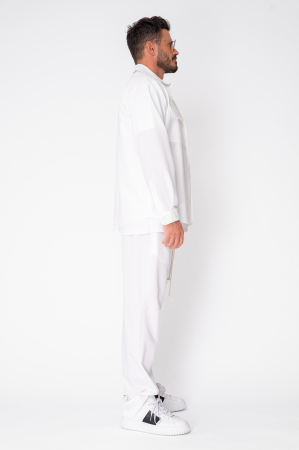 Set Denver Shirt and long pants with drawstring Premium Off White [2]