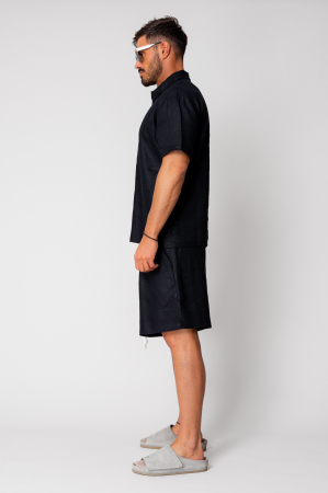 Set din In camasa si pantalon scurt Black [3]