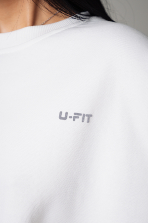 Set Easy bluza si pantalon Oversized Off White [3]