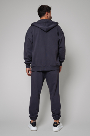 Set Easy Hoody with zip Overandzed and Pants Grey Anthracite [2]
