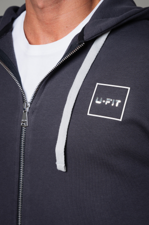 Set Easy Hoody with zip Overandzed and Pants Grey Anthracite [3]