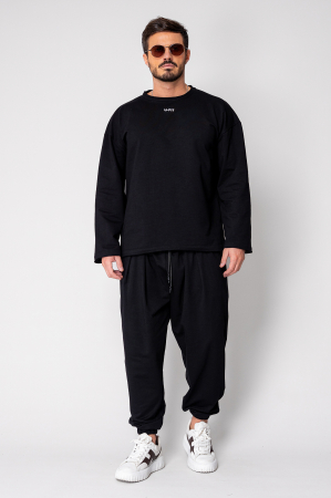Set Flex Oversized Blouse and Baggy Pants Black [1]