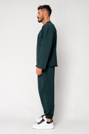 Set Flex Oversized Blouse and Baggy Pants Bottle Green [2]