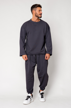 Set Flex Oversized Blouse and Baggy Pants Grey Anthracite [1]