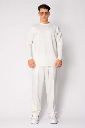 Set Flex Bluza si pantalon lung Off White [1]