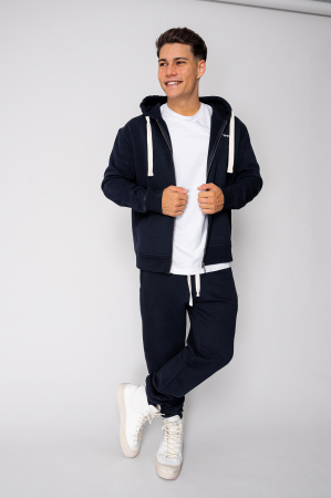 NOUTATI - Set hanorac cu fermoar si pantalon Navy