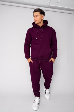 NOUTATI - Set hanorac si pantalon Burgundy