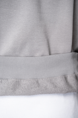 Set hanorac si pantalon cu cusaturi exterioare Grey Prespalat [5]