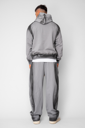 Set hanorac si pantalon cu cusaturi exterioare Grey Prespalat [3]