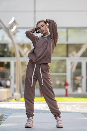 Hanorac Easy-Fit Oversized Brown [5]