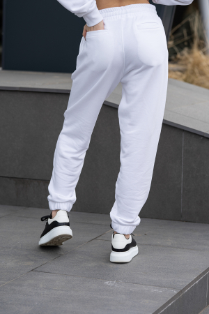 Set Easy-Fit hanorac si pantalon Oversized Off White [15]