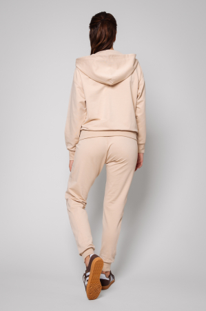 Set HyperA hanorac cu fermoar si pantalon Light Beige New [3]