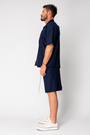 Island Mood shirt and short pants set Navy [2]