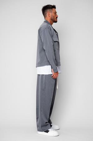 Set Jacket with pockets and long trousers Grey Anthracite [1]