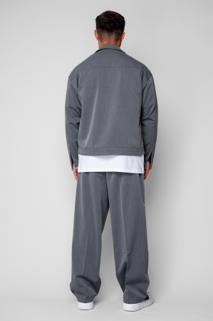 Set Jacket with pockets and long trousers Grey Anthracite [2]
