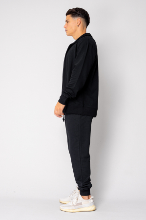 Set jacheta cu fermoar si pantalon Black [2]