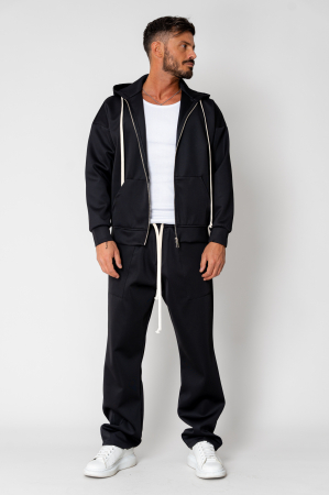 Set Loren Jacket with zipper and long pants Black [1]