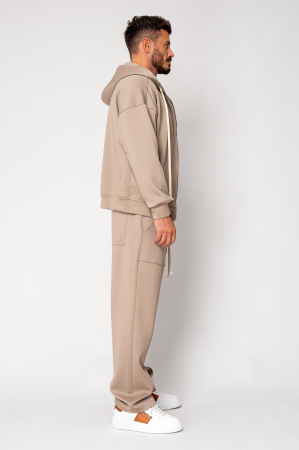 Set Loren Jacket with zipper and long pants Taupe [2]