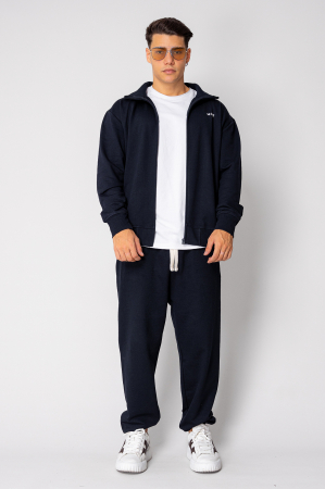 Set jacheta cu fermoar si pantalon Navy [1]