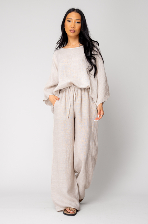 Set Kalie Bluza si Pantalon lung 100% IN Beige [0]