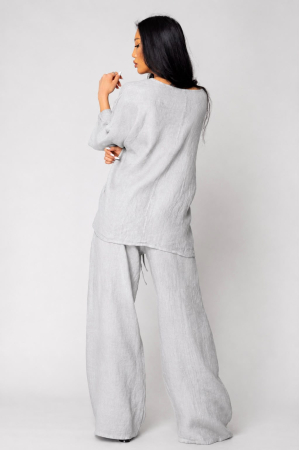 Set Kalie II Bluza si Pantalon lung 100% in Light Grey [2]