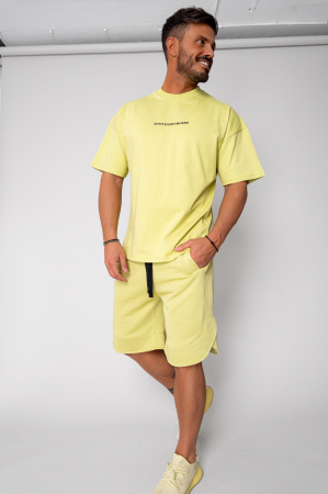 Set Kobe II tricou si pantalon scurt Oversized Lime Green [0]