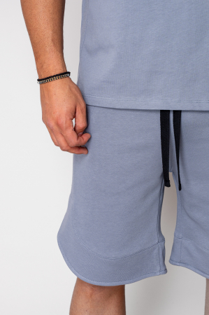 Set Kobe II tricou si pantalon scurt Oversized Grey [4]