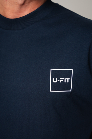 Set LeClub tricou oversized si pantalon scurt Navy [3]