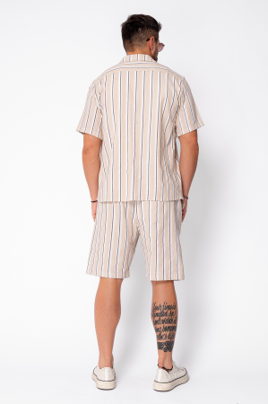 Set Line Shirt and Shorts Knitted Beige [3]