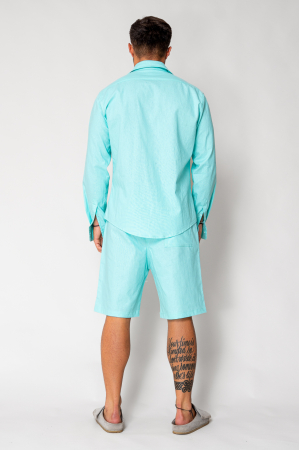 Set Lino shirt and short pants Mint New [3]