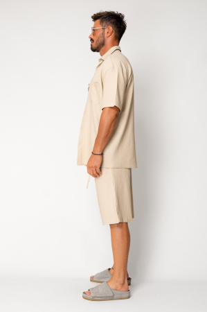 Set Lion shirt and short pants Beige [2]