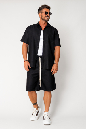 Set Lion shirt and short pants Black [1]