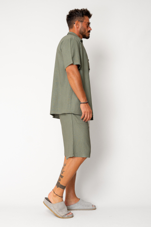 Set Lion shirt and short pants Olive [4]