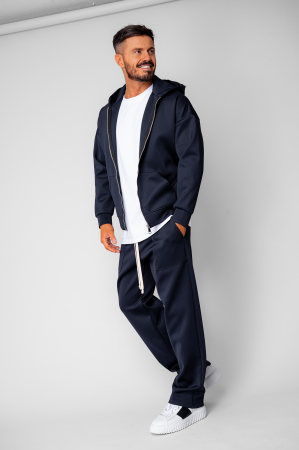 Barbati - Set Loren Jacheta cu fermoar si Pantalon lung Navy