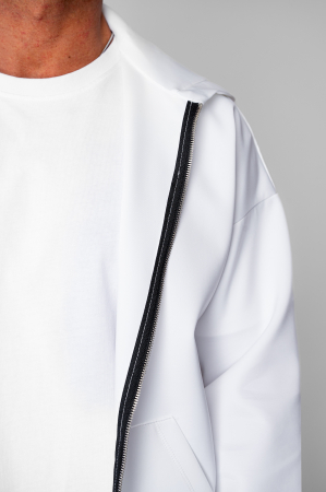 Set Loren Jacheta cu fermoar si Pantalon lung White [4]