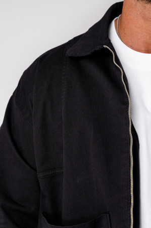Set Luce Short sleeve jacket with zipper and short pants Black [6]