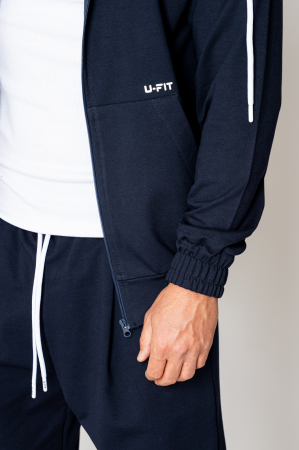 Set Neo Zip Hoody and Long Pants Navy [4]