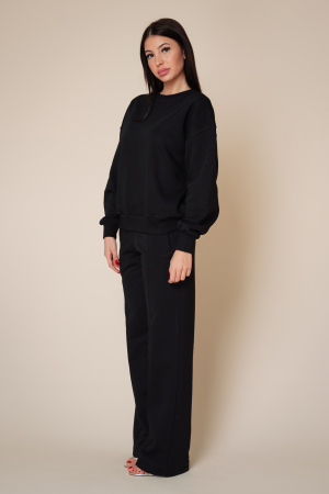 Set Mella bluza si pantalon Oversized Black [1]