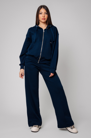 Set Mella hanorac cu fermoar si pantalon Navy [0]