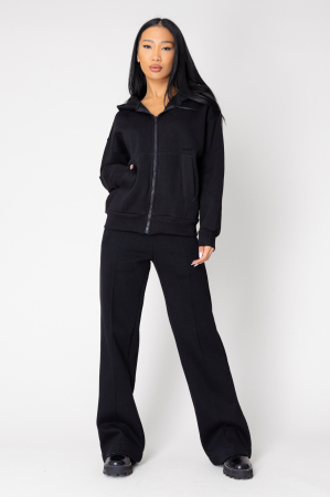 SALE - Set Mella Winter sweatshirt with zipper and Black long pants