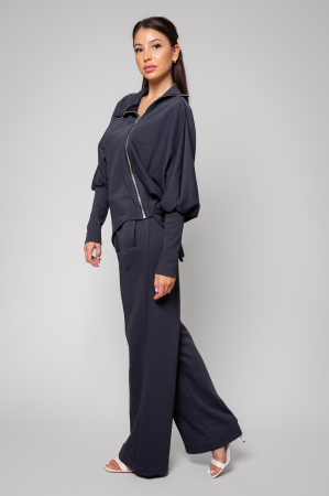 Set Mirou Jacheta cu fermoar si pantalon Grey Anthracite [1]