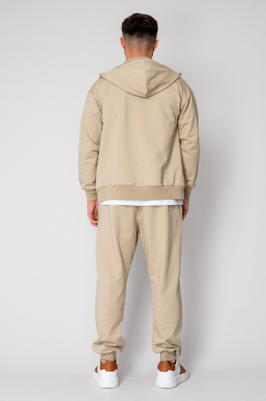 Set Neo hanorac cu fermoar si pantalon Baggy Dusty Grey New [3]