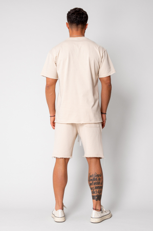 Set Axis tricou si pantalon scurt Light Beige [3]