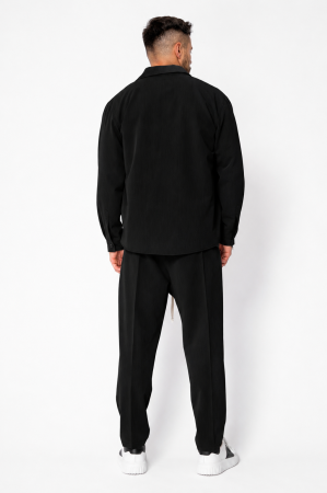 Set Shirt and long pants with drawstring Premium Black [1]