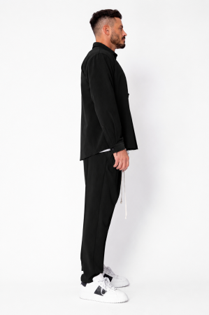 Set Shirt and long pants with drawstring Premium Black [2]