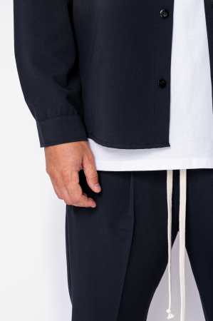 Set Shirt and long pants with drawstring Premium Navy [4]
